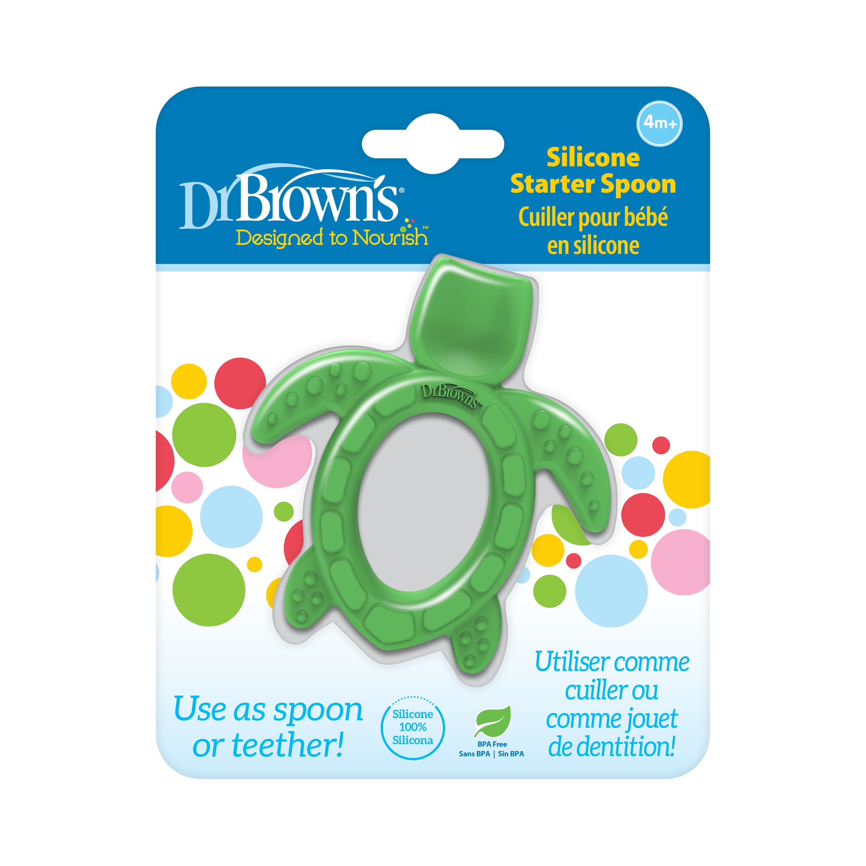 Silicone Starter Spoon, Turtle, 1-Pack